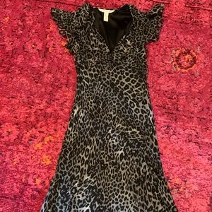 Diane Von Furstenberg Leopard Print Kasper Dress